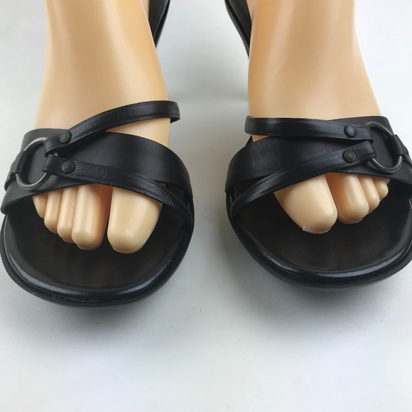 Anne Klein Slide Sandals Size 8.5 Women Kiten Heel - Picture 2 of 8